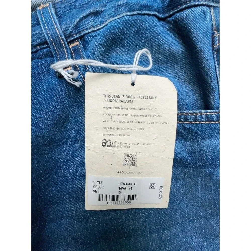 $210 NWT AG Men's The Jean Of Tomorrow Modern Slim Jeans Size 34 ( 37x 34.5)